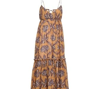 Zimmermann Cotton Maxi Dress Mustard